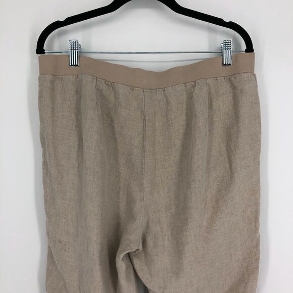 J. JILL Love Linen Tapered Leg Pull On Linen Pants - Picture 4 of 10